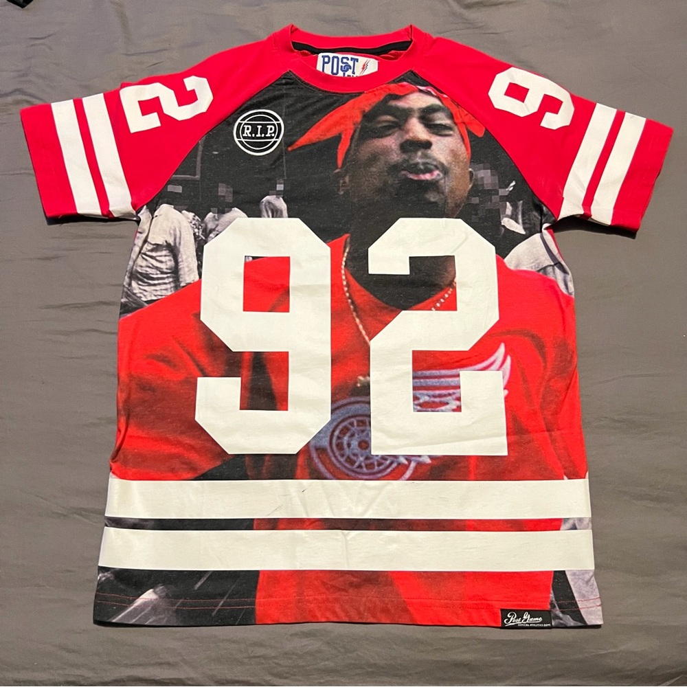 Rare Vintage - Post Game Jersey Style 2pac Bishop Shirt - Size Small